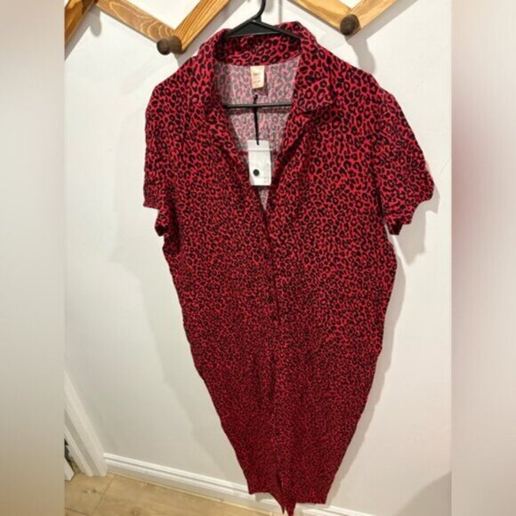 Smash + Tess Roxy Roaring Red Romper - Picture 6 of 9